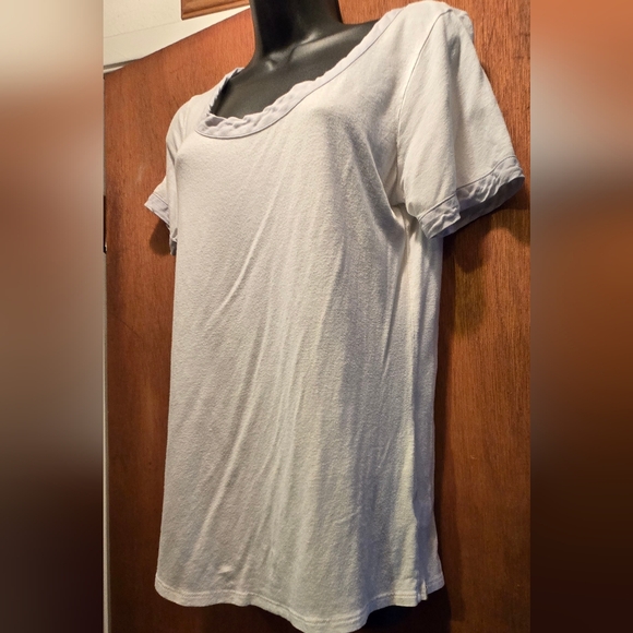 Horny Toad White With Gray Trim Lightweight Short Sleeve Tee SzM - Picture 3 of 6